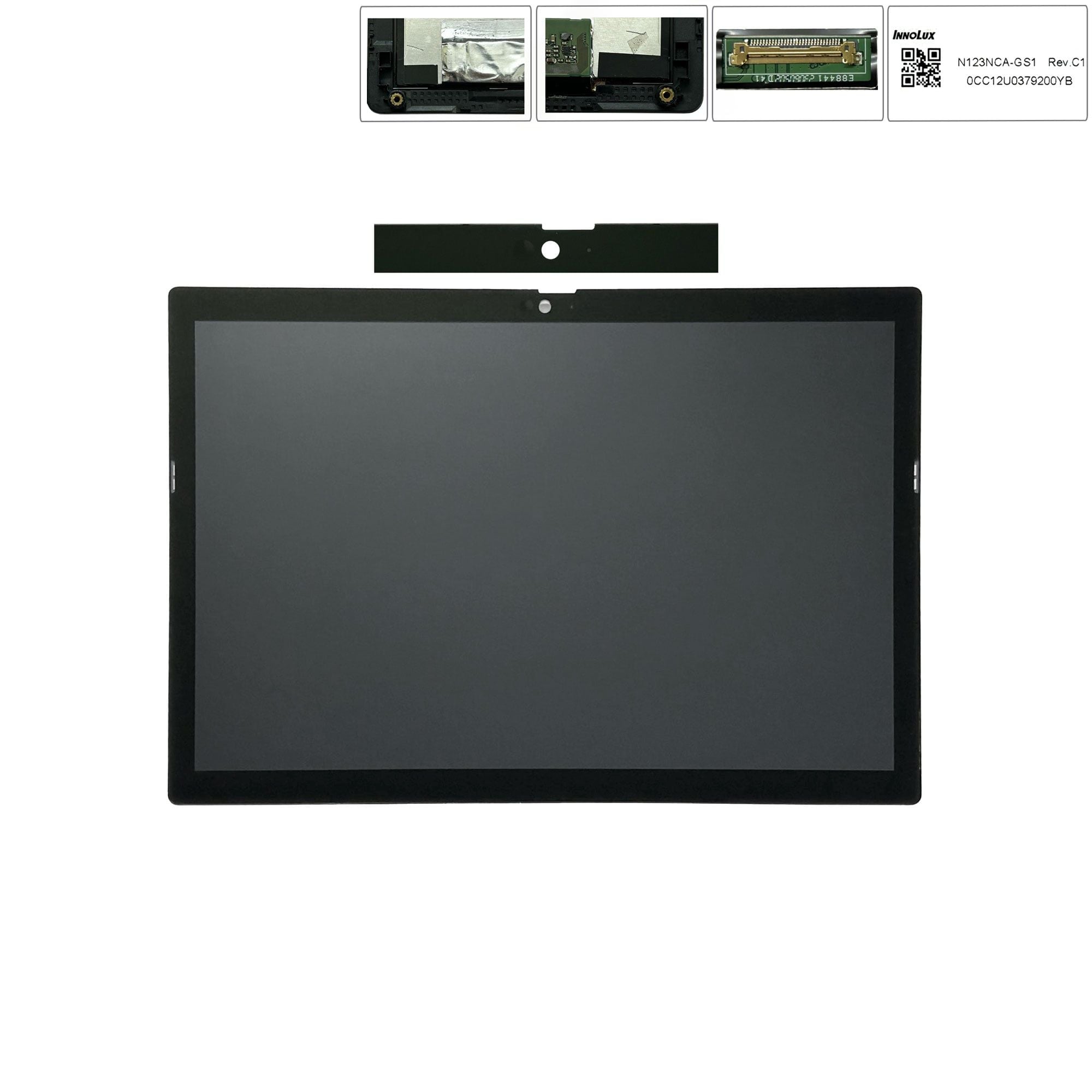  Màn hình 12.3 inch Lenovo ThinkPad X12 Detachable Gen 1 N123NCA-GS1 FHD 1920x1280 60Hz Gương 30 chân Cảm ứng kèm viền B Ốc dưới & ThinkPad X12 Detachable Gen 2 5M11A36975 SD10X86207 (ORG +) 