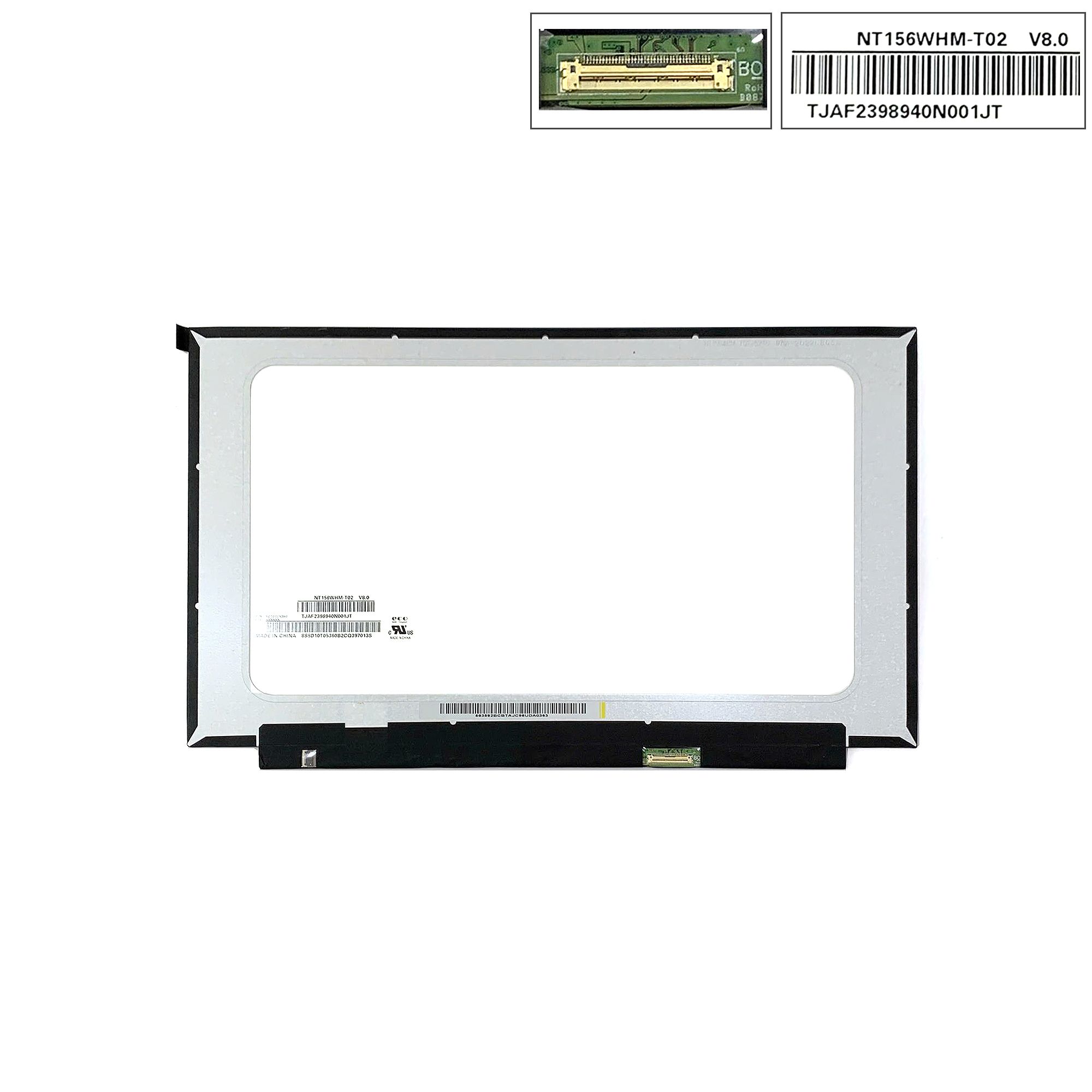  Màn hình 15.6 Lenovo IdeaPad 3 15IML05 NT156WHM-T02 V8.0 1366x768 HD IPS 60HZ Thường 40 chân nhỏ Cảm ứng Oncell Tràn viền không ốc (ORG +) 