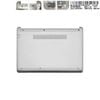 Vỏ D HP Pavilion 14 CF L24478 001 Bạc Nhựa Đế cao su & 14 DF 14 DK 6070B1306701 (ORG +)