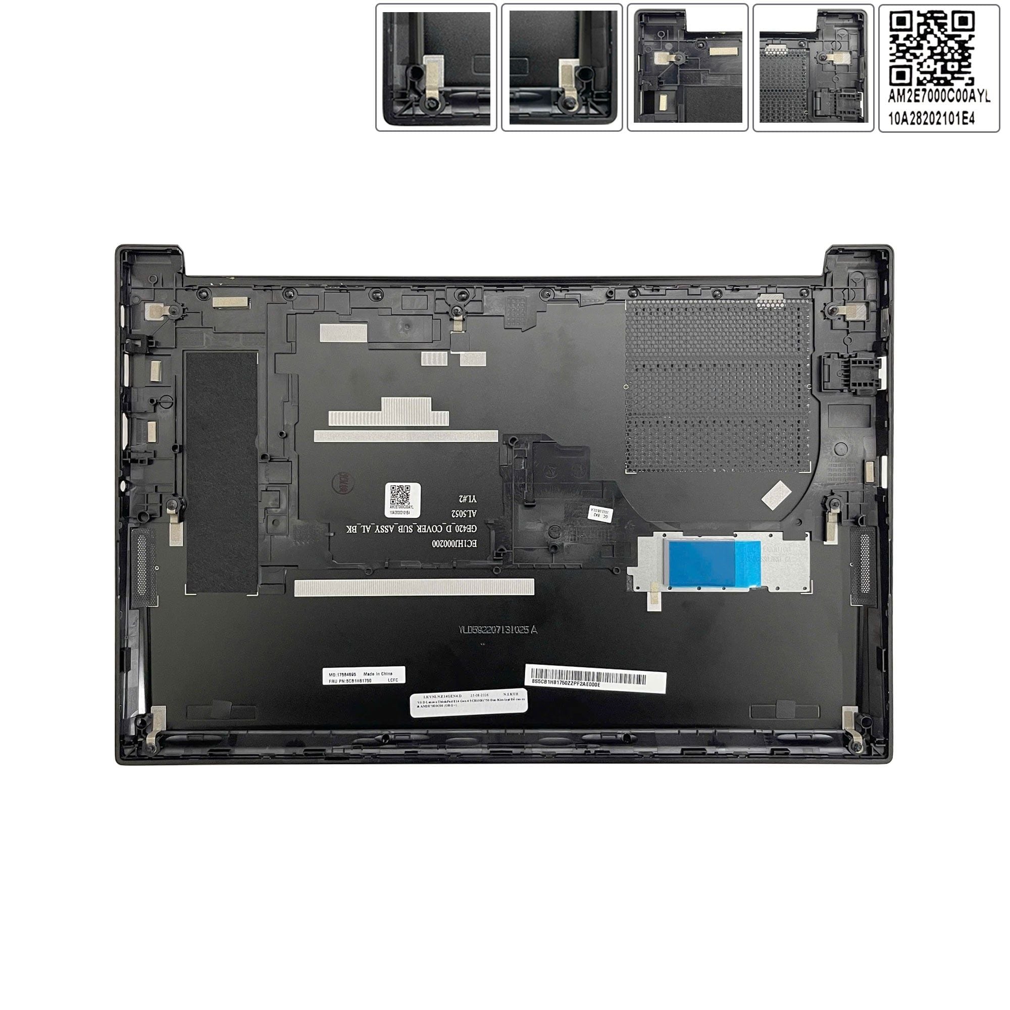  Vỏ D Lenovo ThinkPad E14 Gen 4 5CB1H81750 Đen Kim loại Đế cao su & AM2E7000C00 (ORG +) 