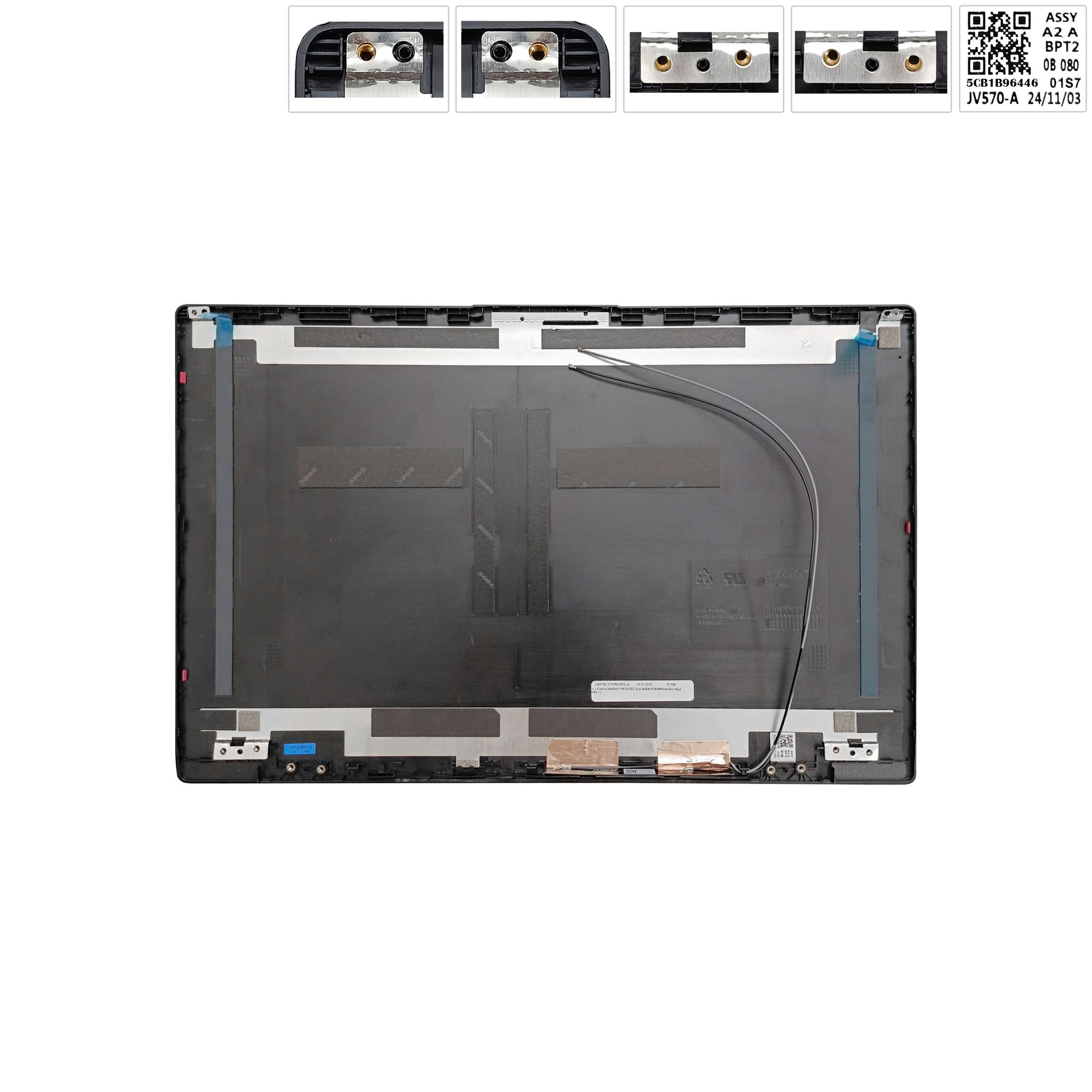  Vỏ A Lenovo V15 G2 ITL Type 82KB 5CB1B96446 Đen Nhựa Vân lưới & V15 G3 G4 (ORG -) 