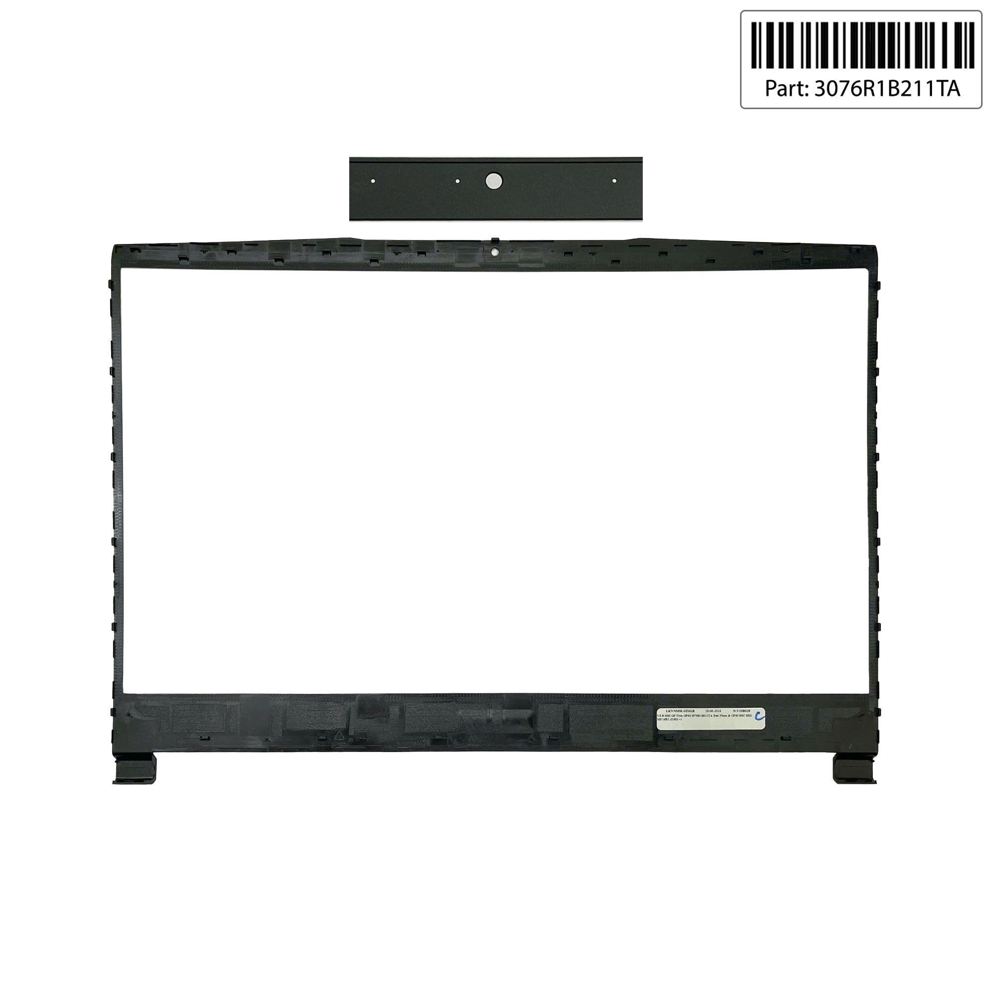  Vỏ B MSI GF Thin GF63 3076R1B211TA Đen Nhựa & GF65 8RC 8RD MS 16R1 16W1 MS 16W2 (ORG -) 