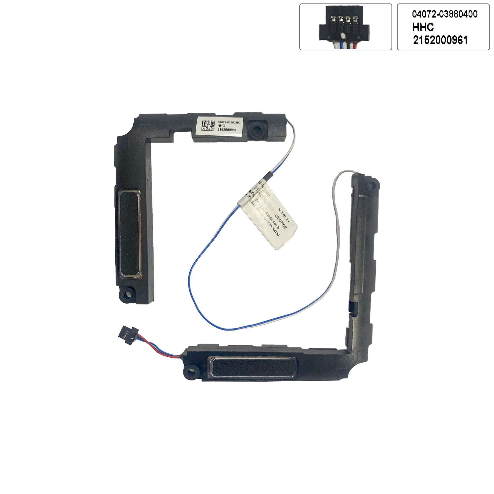  Loa Asus VivoBook X415 04072-03880400 Trái phải 4 chân đen & VivoBook X415EA A415 A416 K416 X415MA X415E X415JA X415J DN00NB02025 (ORG +) 