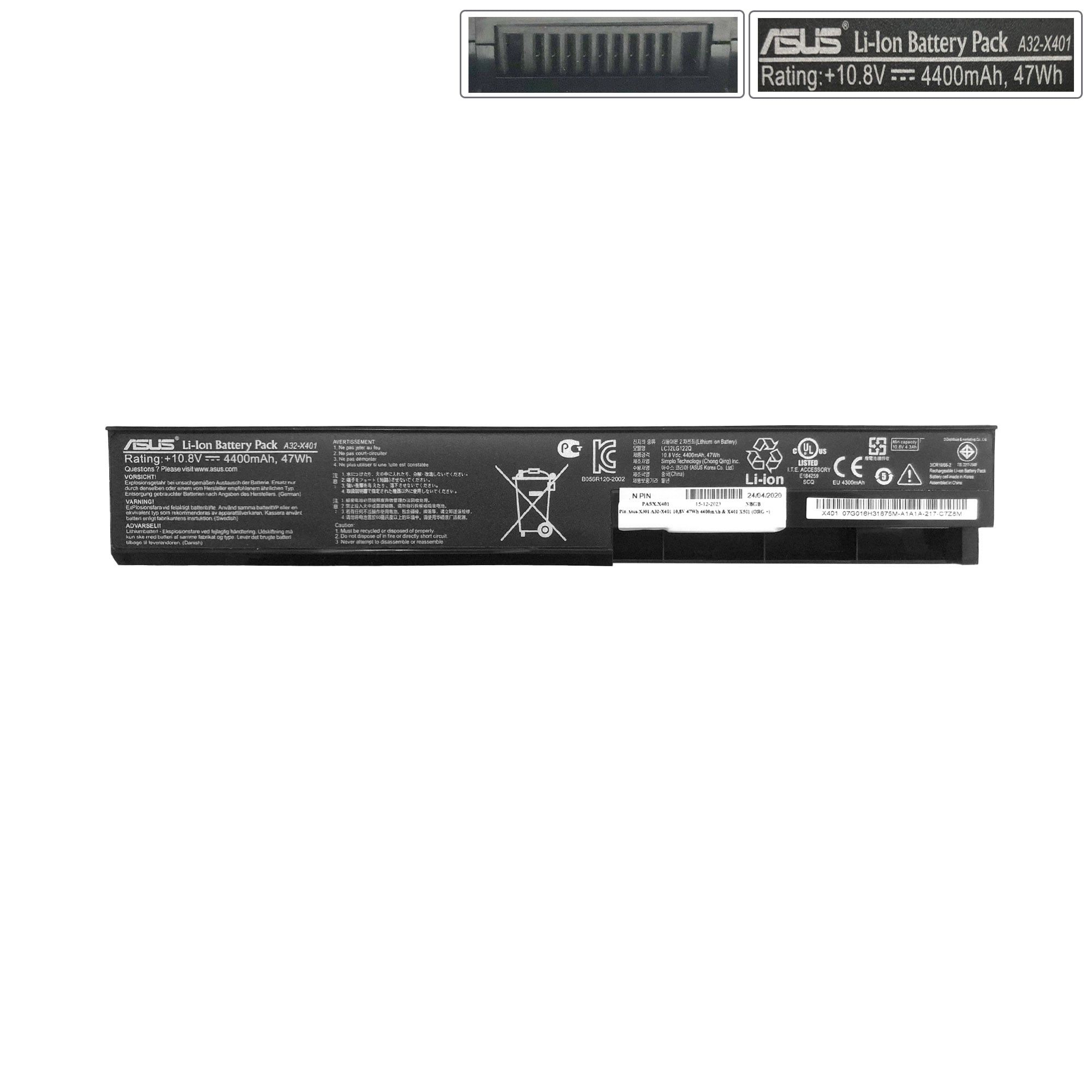  Pin Asus X301 A32-X401 10,8V 47Wh 4400mAh & X401 X501 (ORG +) 