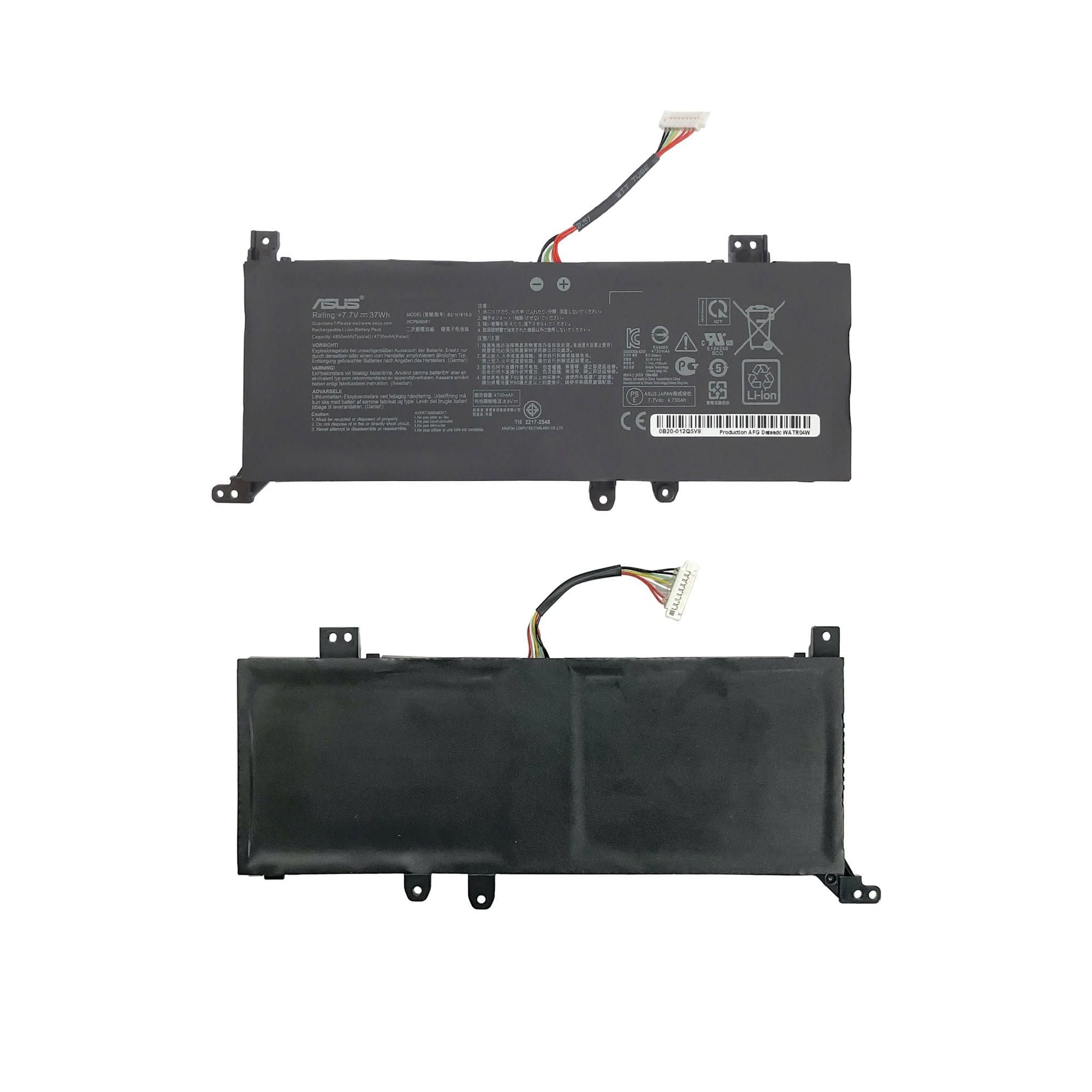  Pin Asus VivoBook X509 Type B B21N1818-2 7,7V 37Wh 4850mAh & X509MA X509JP A409UA X412 X412F X412FA X412FJ (ORG +) 