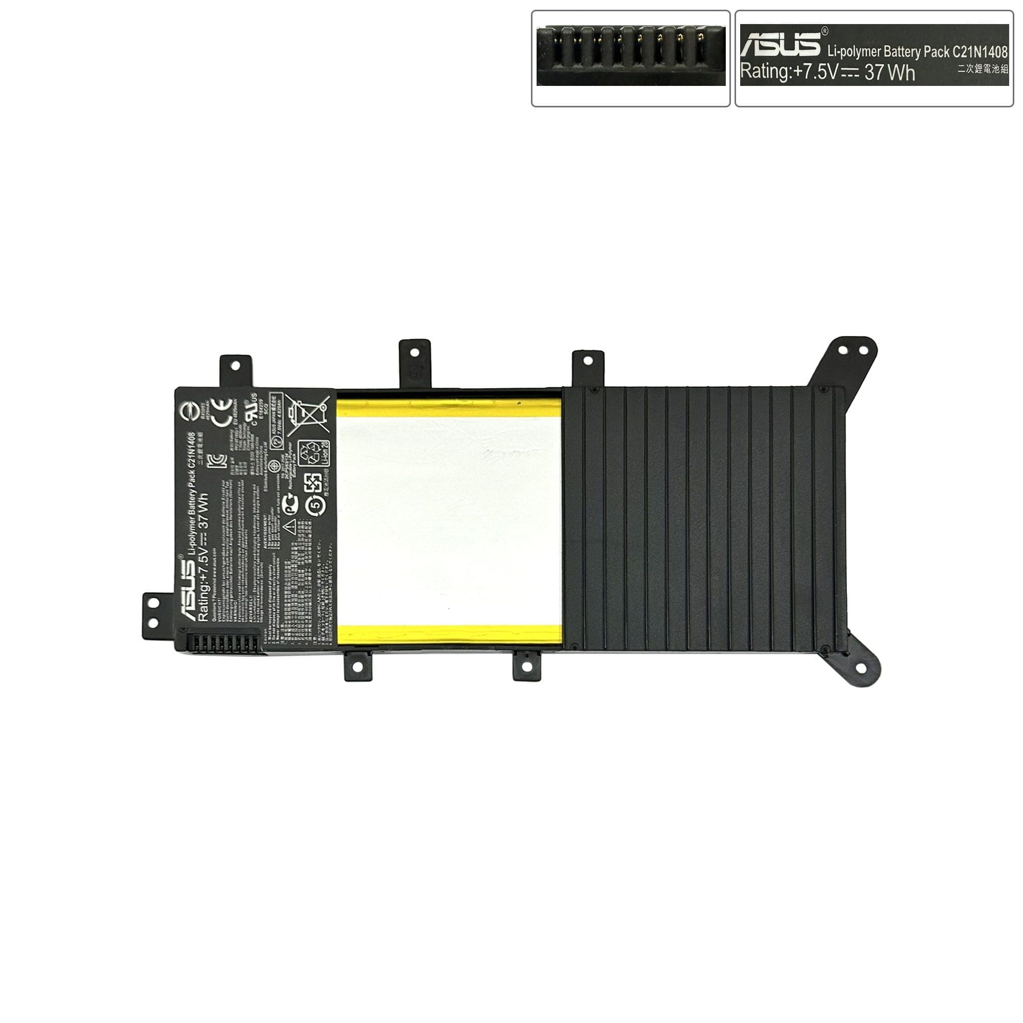 Pin Asus X555LN C21N1408 7,5V 37Wh 4829mAh & K555 (ORG +) 