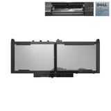  Pin Dell Latitude E7270 J60J5 7,6V 55Wh 7237mAh 9cell & E7470 (ORG +) 