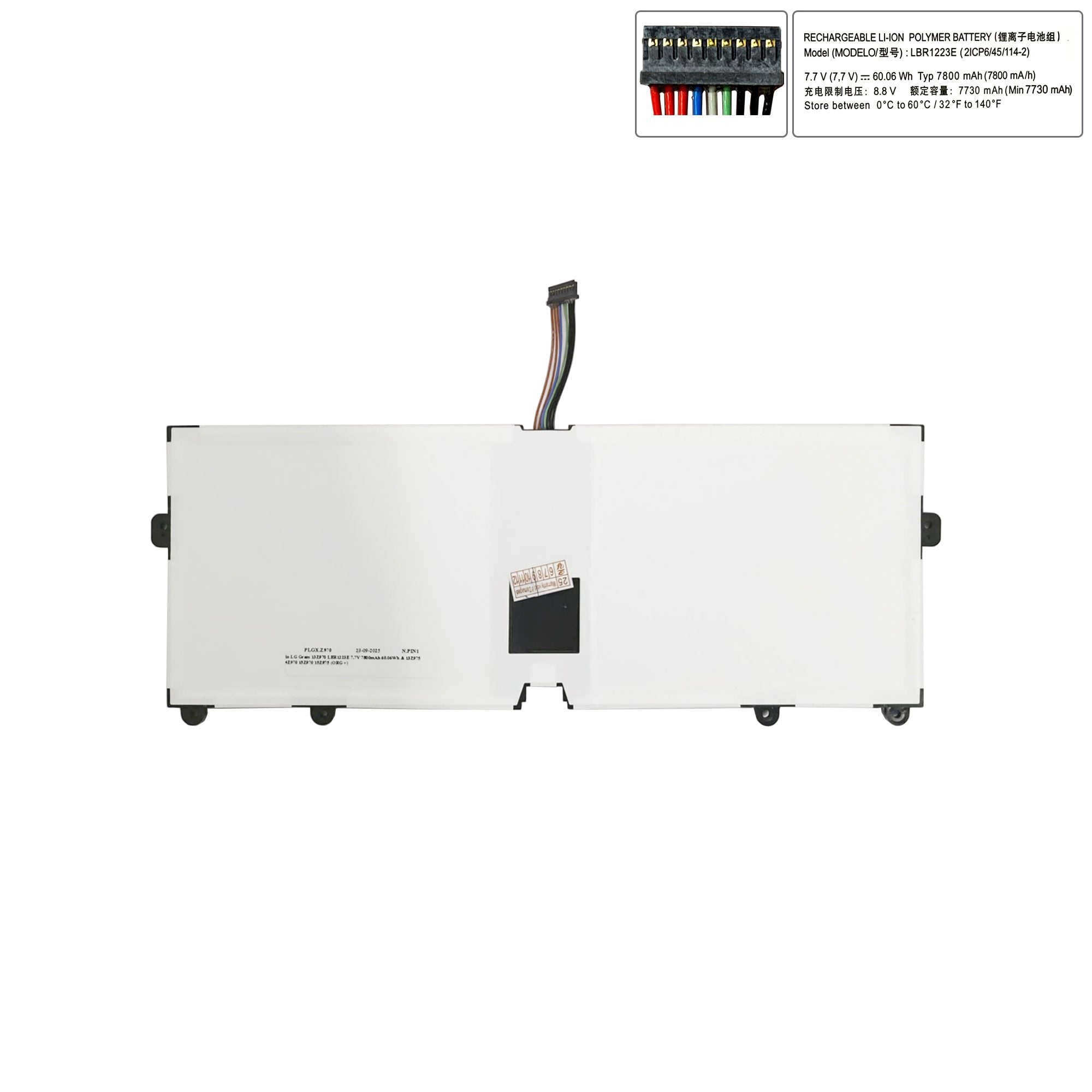  Pin LG Gram 13Z970 LBR1223E 7.7V 7800mAh 60.06Wh & 13Z975 14Z970 15Z970 15Z975 (ORG +) 