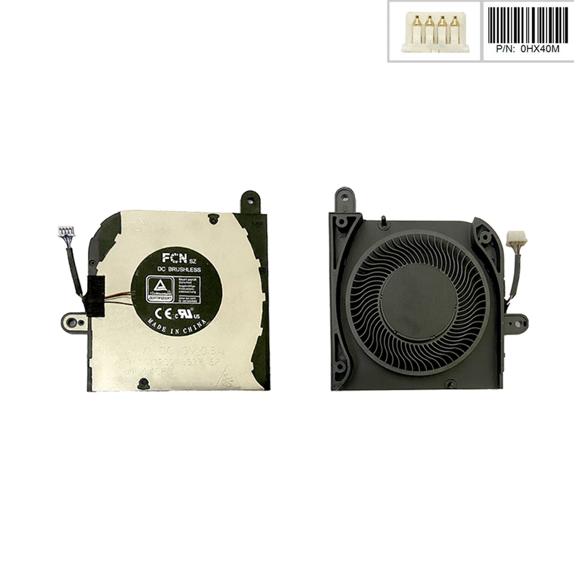  Quạt Dell Latitude 5420 0HX40M 5V 0,5A 4 chân CPU Gen 11 (ORG +) 