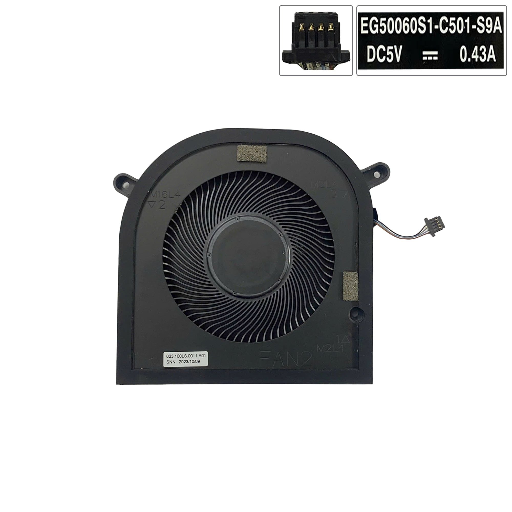  Quạt Dell XPS 17 9700 0XR6Y 5V 0,45A 4 chân GPU & XPS 9710 Precision 5750 (ORG +) 
