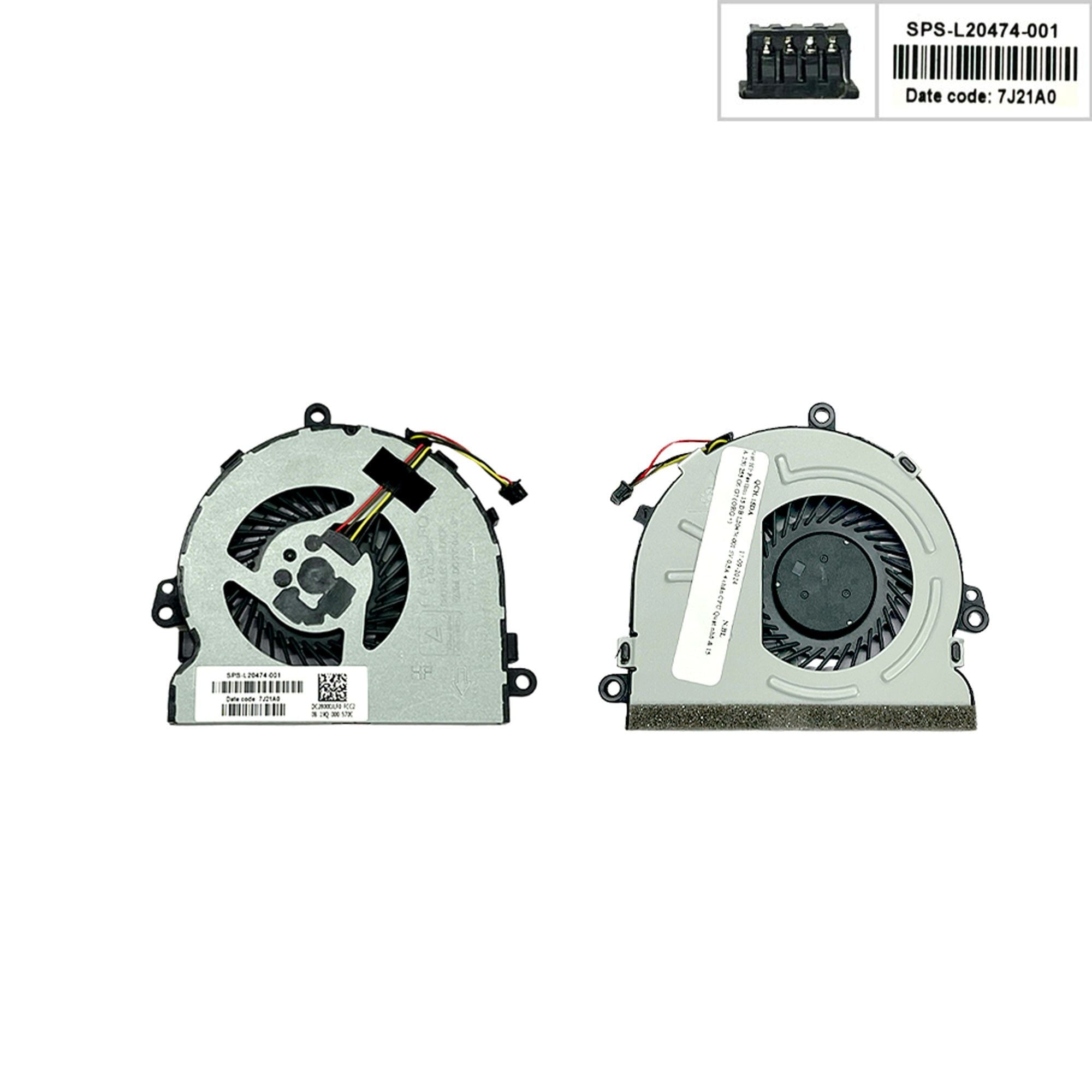  Quạt HP Pavilion 15 DB L20474-001 5V 0,5A 4 chân CPU Quạt nhỏ & 15 DA 250 255 G6 G7 (ORG +) 