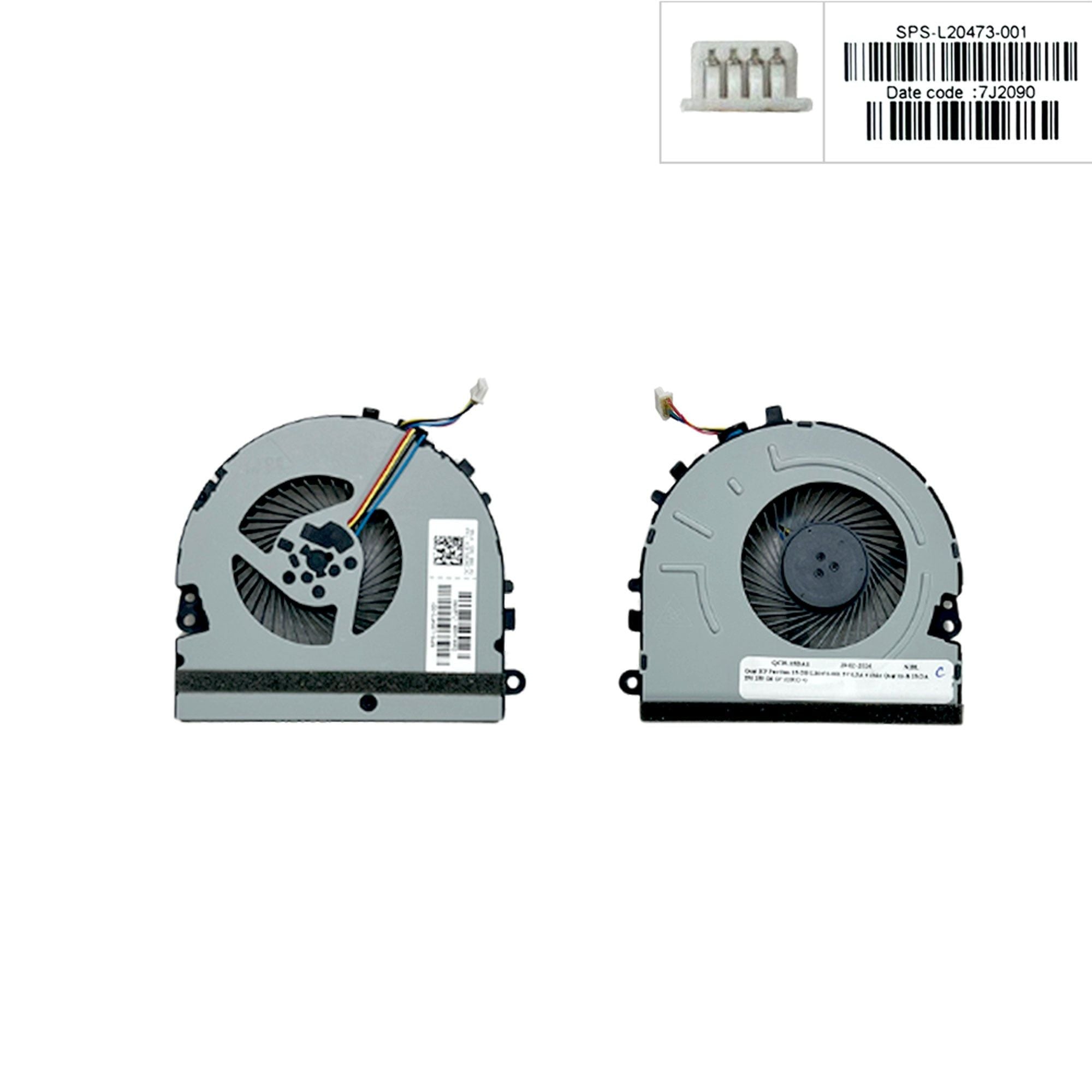  Quạt HP Pavilion 15 DB L20473-001 5V 0,5A 4 chân Quạt to & 15 DA 250 255 G6 G7 (ORG +) 