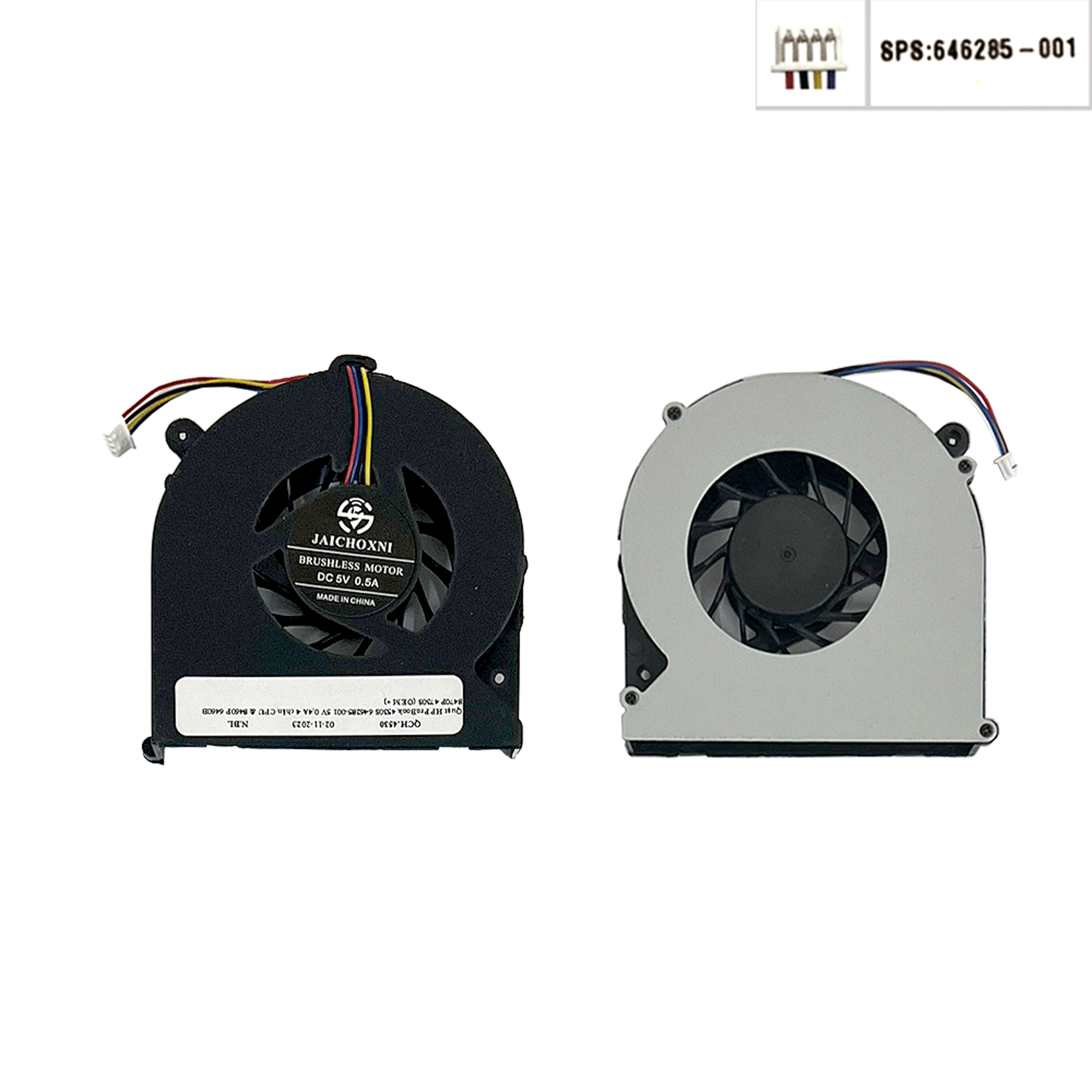 Quạt HP ProBook 4530S 646285-001 5V 0,4A 4 chân CPU & 8460P 6460B 8470P 4730S (HCP +) 