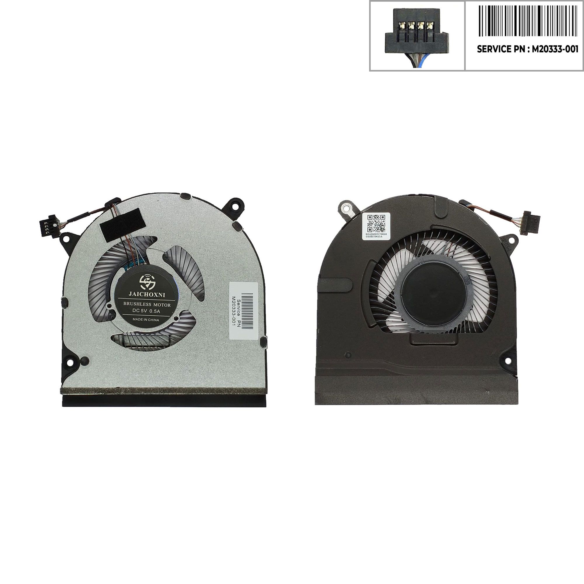  Quạt HP Pavilion 15 EG M20333-001 5V 0,5A 4 chân GPU Tròn (HCP +) 