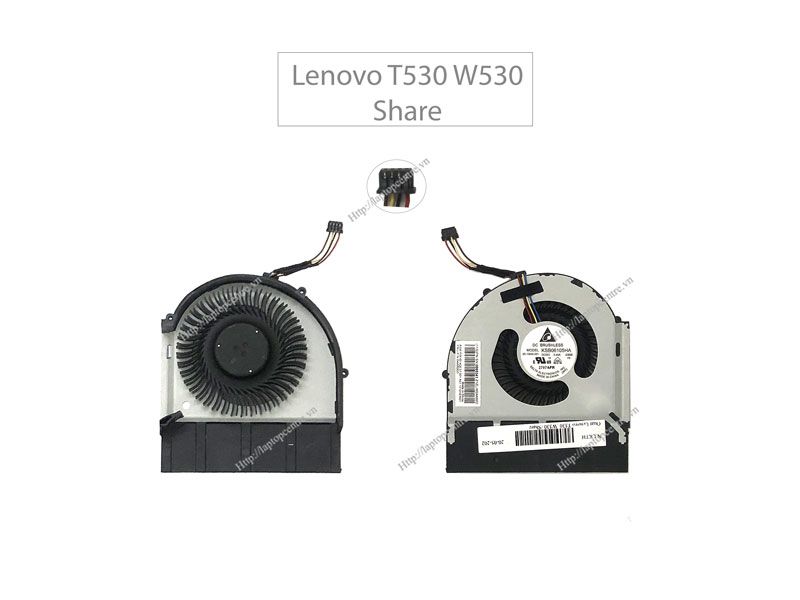  Quạt Lenovo ThinkPad T530 04W3623 5V 0,4A 4 chân CPU PM & T530I (ORG -) 
