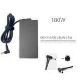  Sạc Asus 180W 20V 9A chân 6.0x3.7 kim to hình chữ nhật, bề mặt lưới & Sạc Asus Rog Zephyrus GA502 GA401 FX506 FX506LU F15 F17 FX505D FX505G FX705D 705DU FX705 TUF505DT TUF505DU TUF705DU AD180-00E P/N: 90XB093N-MPW000(ORG +) 