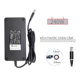  Sạc Dell 240W 19.5V 12.3A chân 7.4x5.0 kim to hình chữ nhật mỏng dẹt & J211H (ORG +) 