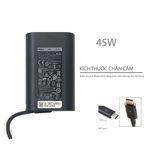  Sạc Dell 45W 20V 2.25A chân Usb C hình Oval & Dell Latitude 7370 7415 7220 7210 2-in-1, XPS 13 9300 9310 2-in-1 9315 2-in-1 (ORG +) 