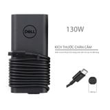  Sạc Dell 130W 20V 6,5A chân USB C hình Oval nhỏ GaN & XPS 15 9500, 9510, 9520, 9530 XPS 15 9575 2-in-1 XPS 17 9700, 9710, 9720, 9730. XPS 16 9640 HA130PM230 0KC2N6 (ORG +) 
