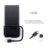  Sạc Dell 130W 20V 6,5A chân USB C hình Oval nhỏ GaN & XPS 15 9500, 9510, 9520, 9530 XPS 15 9575 2-in-1 XPS 17 9700, 9710, 9720, 9730. XPS 16 9640 HA130PM230 0KC2N6 (ORG +) 
