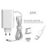 Sạc LG 65W 20V 3.25A chân USB C hình Oval Màu trắng & LG Gram 14Z90P 16Z90P 17Z90P ADT-65DSU-W (HCP +)