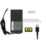  Sạc Lenovo 230W 20V 11.5A chân 11x5.0 USB kim hình chữ nhật mỏng & ThinkPad P50 P51 P52 P53 P70 P71 P72 Y910 Y7000 Y7000P 00HM626 (ORG +) 