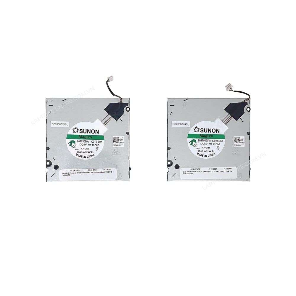  Quạt Dell Precision 7670 DC28000Y4SL 5V 0.70A 4 chân & 0MFWHG 7680 (ORG +) 