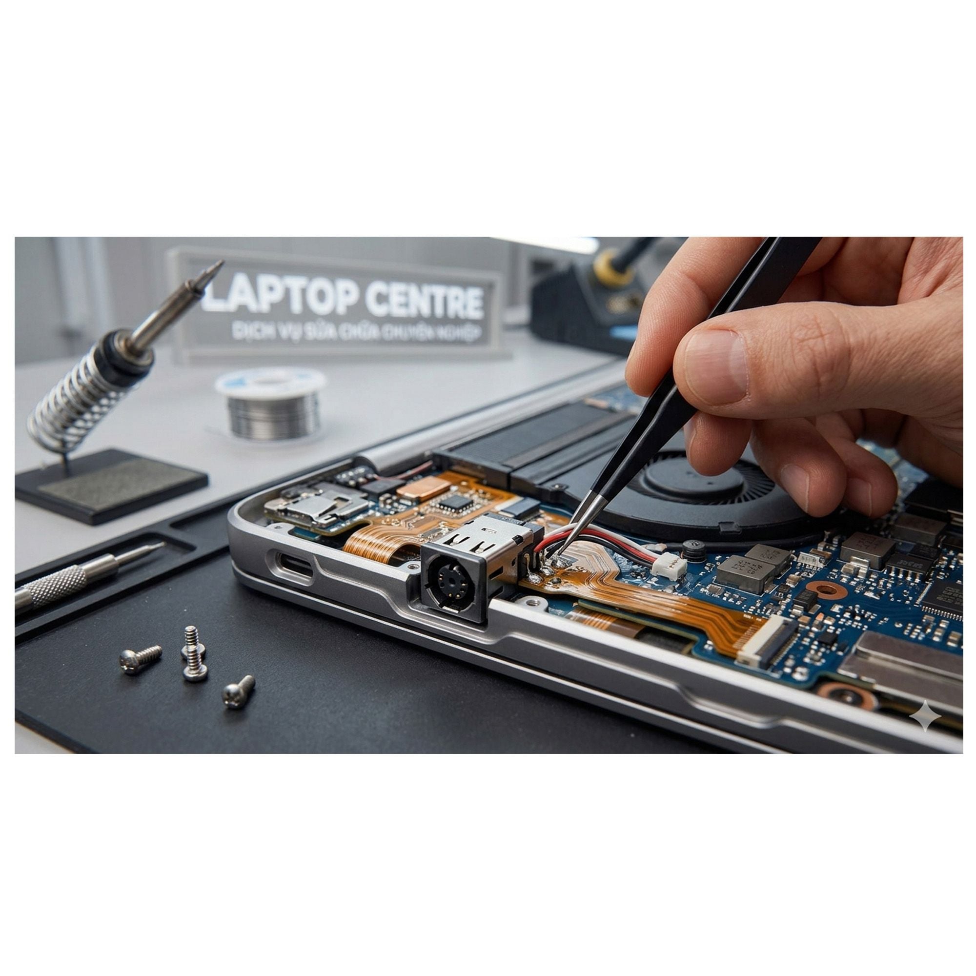  Thay Giắc nguồn laptop 