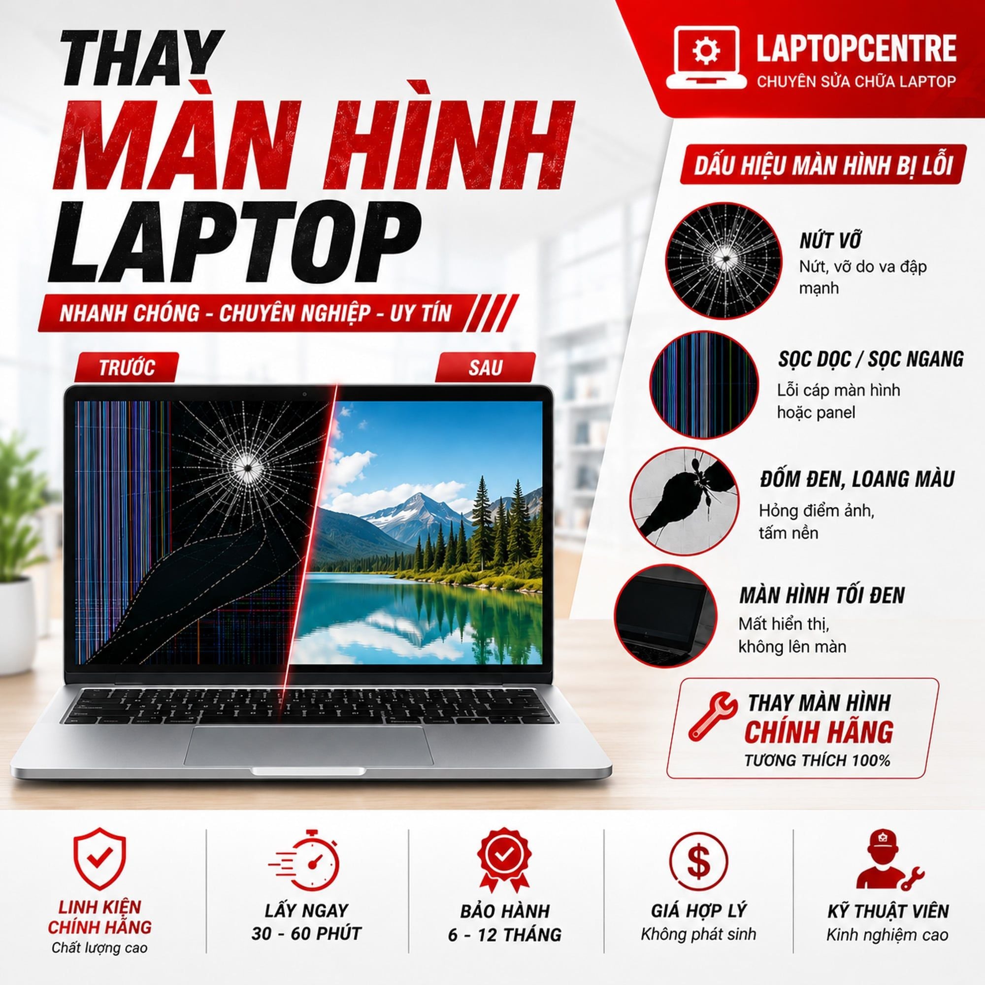  Thay Màn hình laptop 