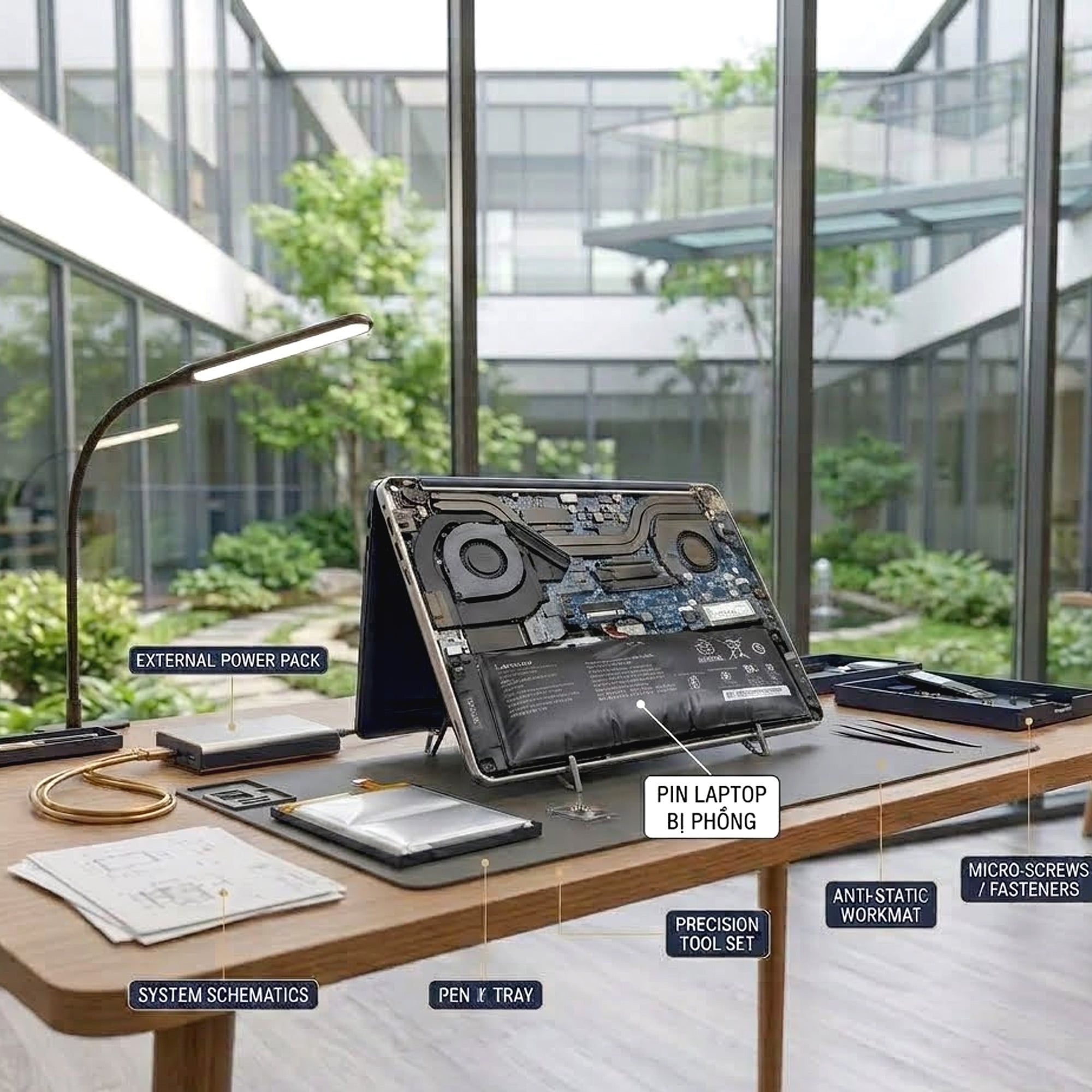  Thay Pin laptop 