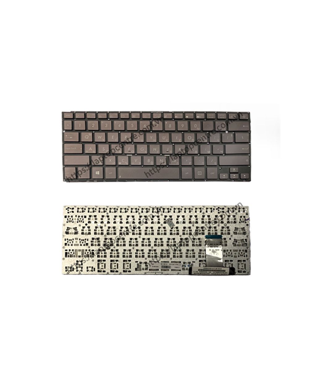  Bàn phím Asus ZenBook UX42I NSK-UQ21D Song ngữ Nga Phím nâu Chữ trắng & UX42A (ORG +) 