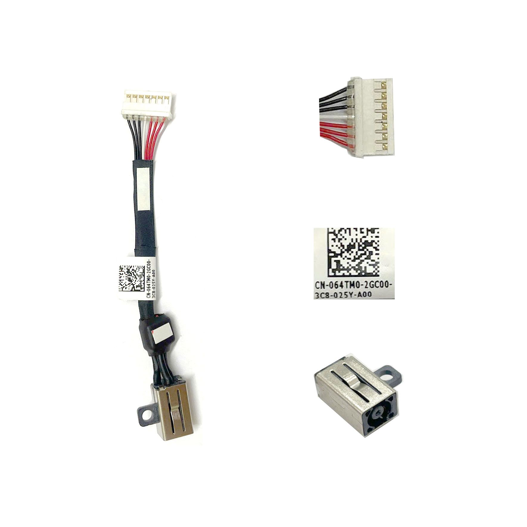  Giắc nguồn DC Dell chân 4.5x3.0 kim nhỏ kèm cáp & Dell Precision 5510 XPS 15 9550 DC30100X200-064TM0 