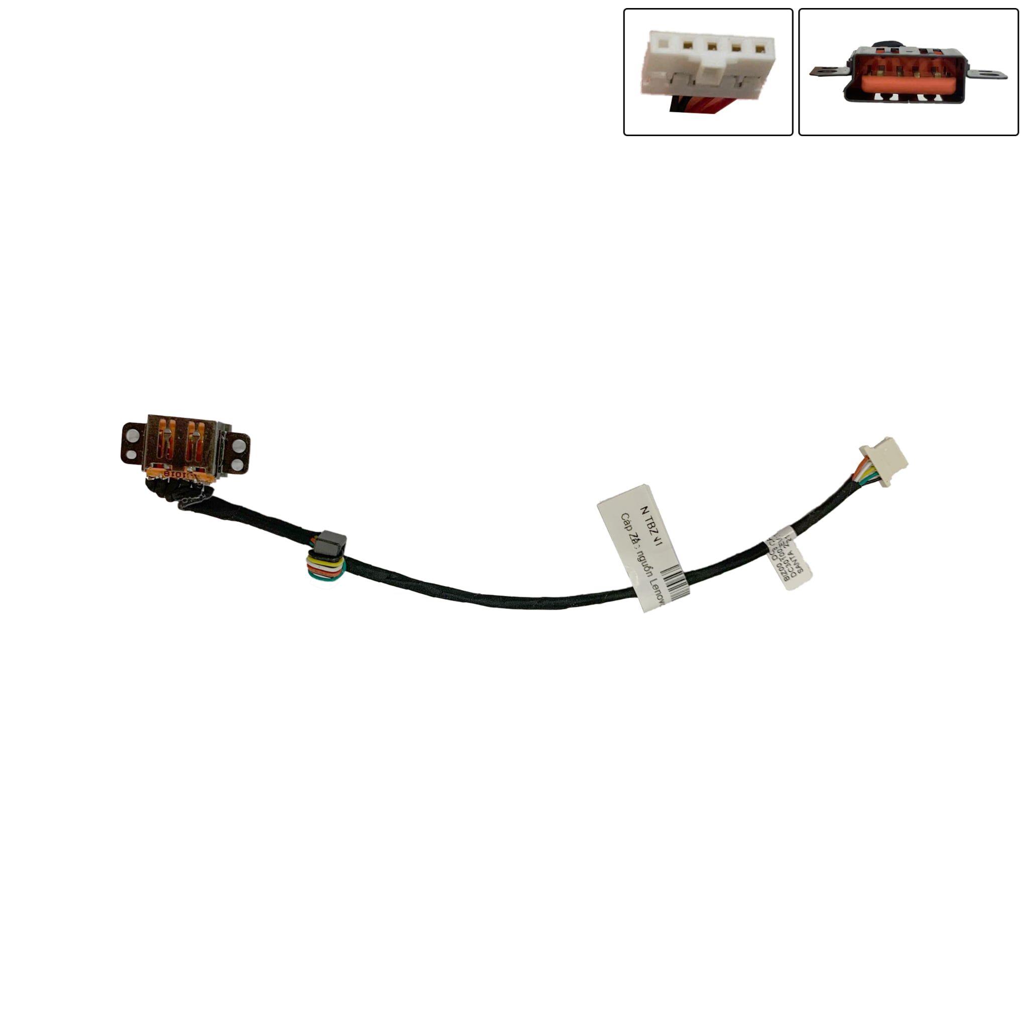  Giắc nguồn DC Lenovo chân USB vuông kèm cáp & Yoga 700 14ISK DC30100XJ00 