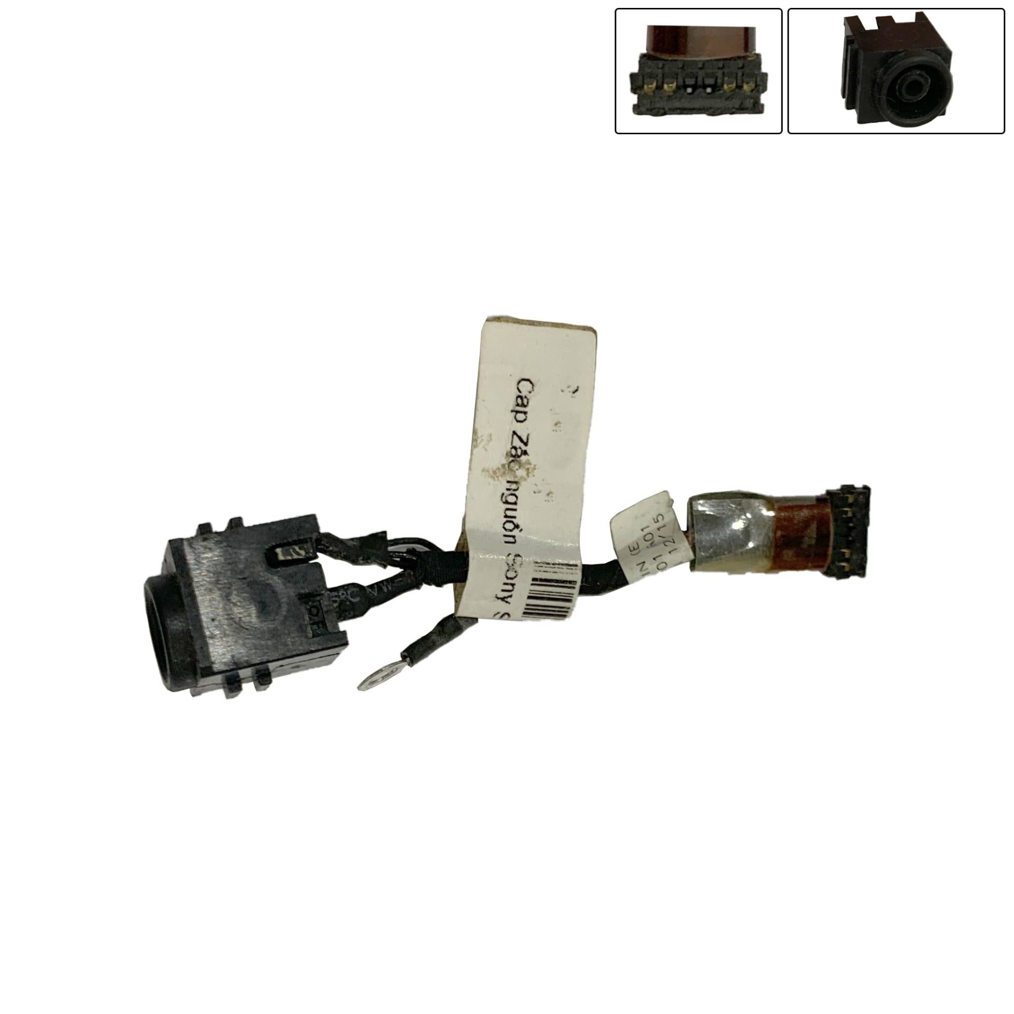  Giắc nguồn DC Sony chân 6.5x4.4 kim SVT14 kèm cáp 