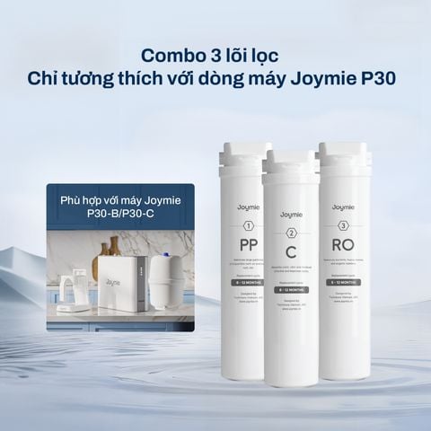  Combo 3 lõi lọc Joymie PP-C-RO tự thay thế tương thích với Máy lọc nước Joymie P30-B/ P30-C 