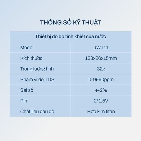  Bút thử nước sạch Joymie JWT11 