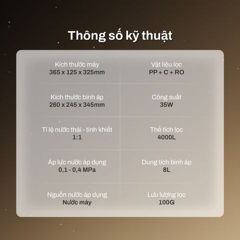  Máy lọc nước âm tủ bếp Joymie P30-C + Bút TDS 