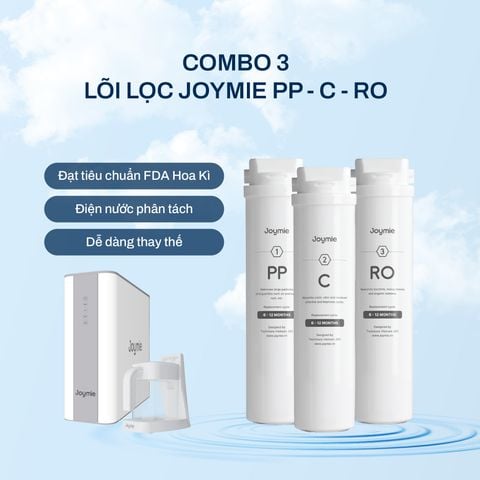  Combo 3 lõi lọc Joymie PP-C-RO tự thay thế tương thích với Máy lọc nước Joymie P30-B/ P30-C 