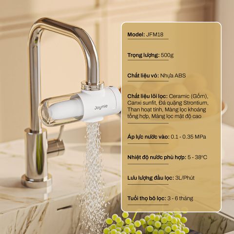  Đầu lọc nước tại vòi Joymie JFM12 