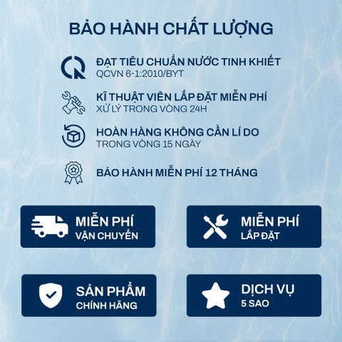  Lõi Lọc Joymie C tự thay thế tương thích với Máy lọc nước Joymie P30-B/ P30-C 