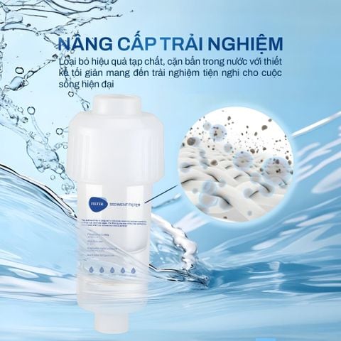  Bộ lọc gắn vòi sen Joymie JSF09 không mùi, bộ lọc gắn vòi đa năng 
