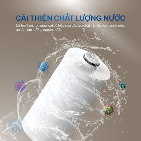  Bộ lọc đầu vòi hoa sen Joymie JSF08, Lọc nước tại vòi, gắn vòi tắm, rửa bát, có lõi thay thế 