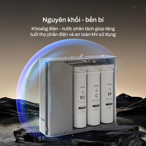 Máy lọc nước âm Joymie P30-B, có hệ đèn nhắc thay lõi tự động 