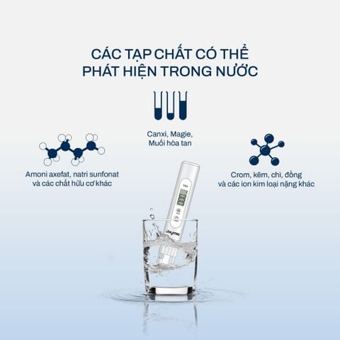  Bút thử nước sạch Joymie JWT11, Bút đo TDS, Bút đo độ sạch của nước chính xác cao, Bút thử TDS 