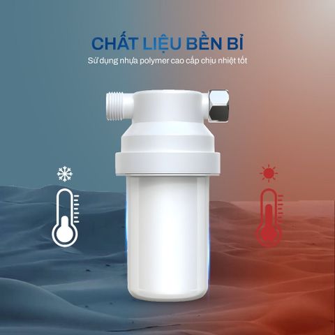  Bộ lọc đầu vòi hoa sen Joymie JSF08, Lọc nước tại vòi, gắn vòi tắm, rửa bát, có lõi thay thế 