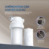  Bộ lọc đầu vòi hoa sen Joymie JSF08, Lọc nước tại vòi, gắn vòi tắm, rửa bát, có lõi thay thế 