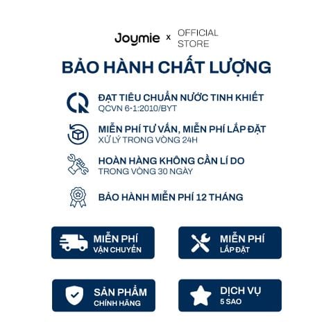  Lõi Lọc Joymie RO tự thay thế tương thích với Máy lọc nước Joymie JM1000G 
