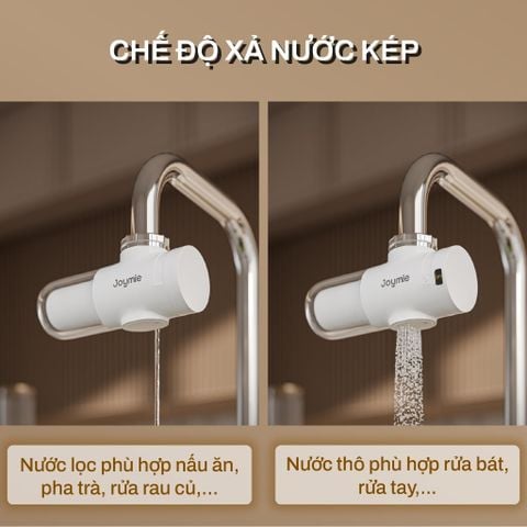  Đầu lọc nước tại vòi Joymie JFM12, Bộ lọc vòi nước phù hợp đầu vòi nước phòng bếp phòng tắm. 