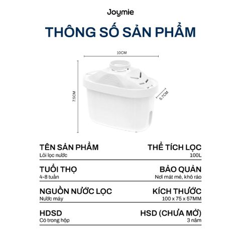  Lõi lọc bình lọc nước cầm tay 3.5L Joymie JFP26 