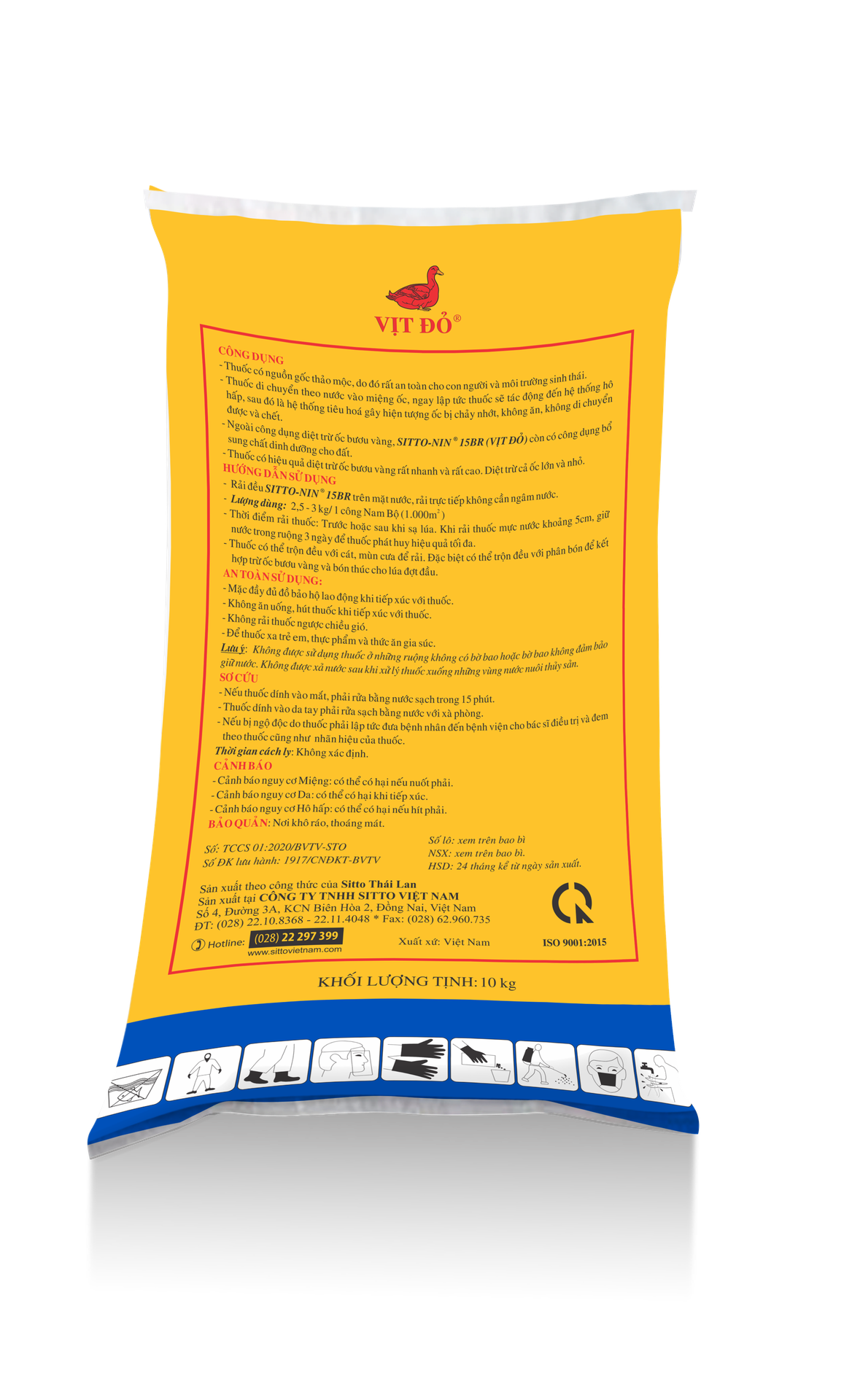  SITTO-NIN 15BR (Bao 10kg) 